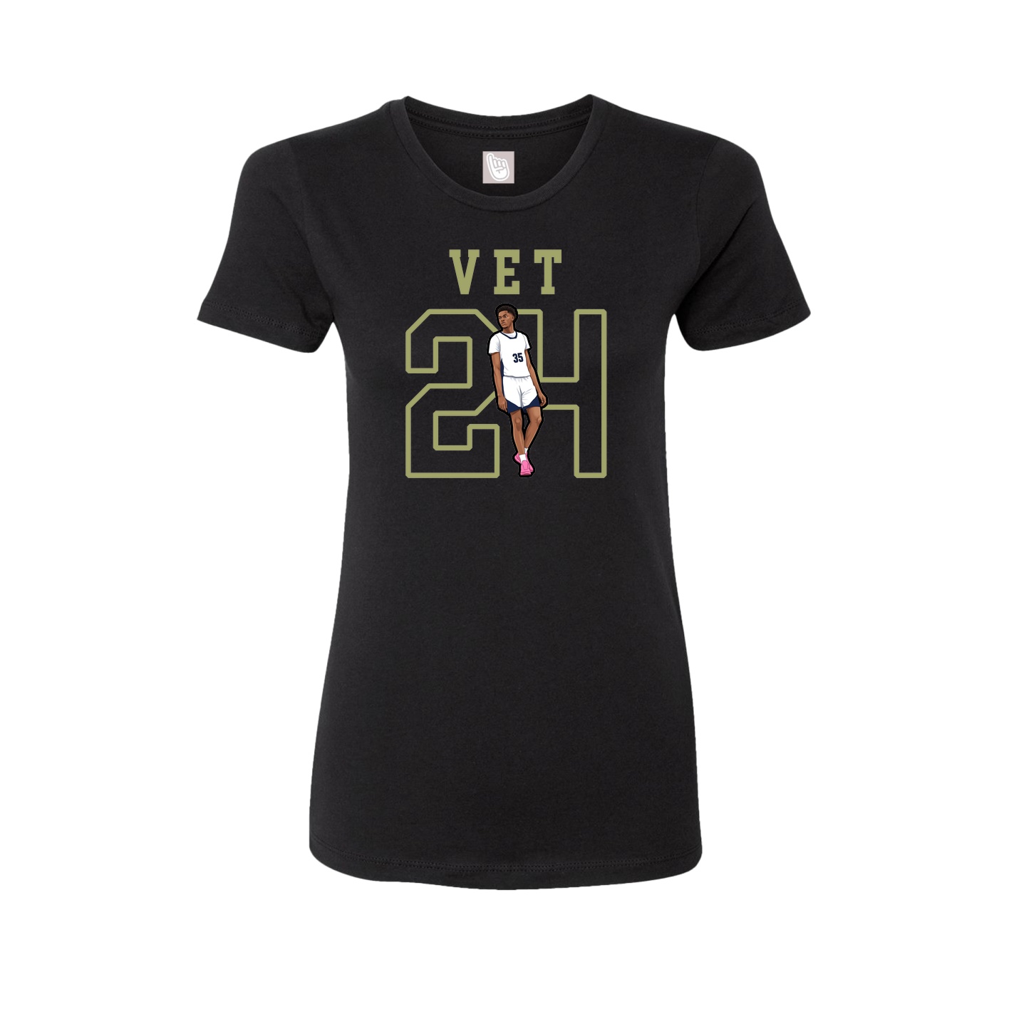 Fitted Women's Tee — Shirsey in Black