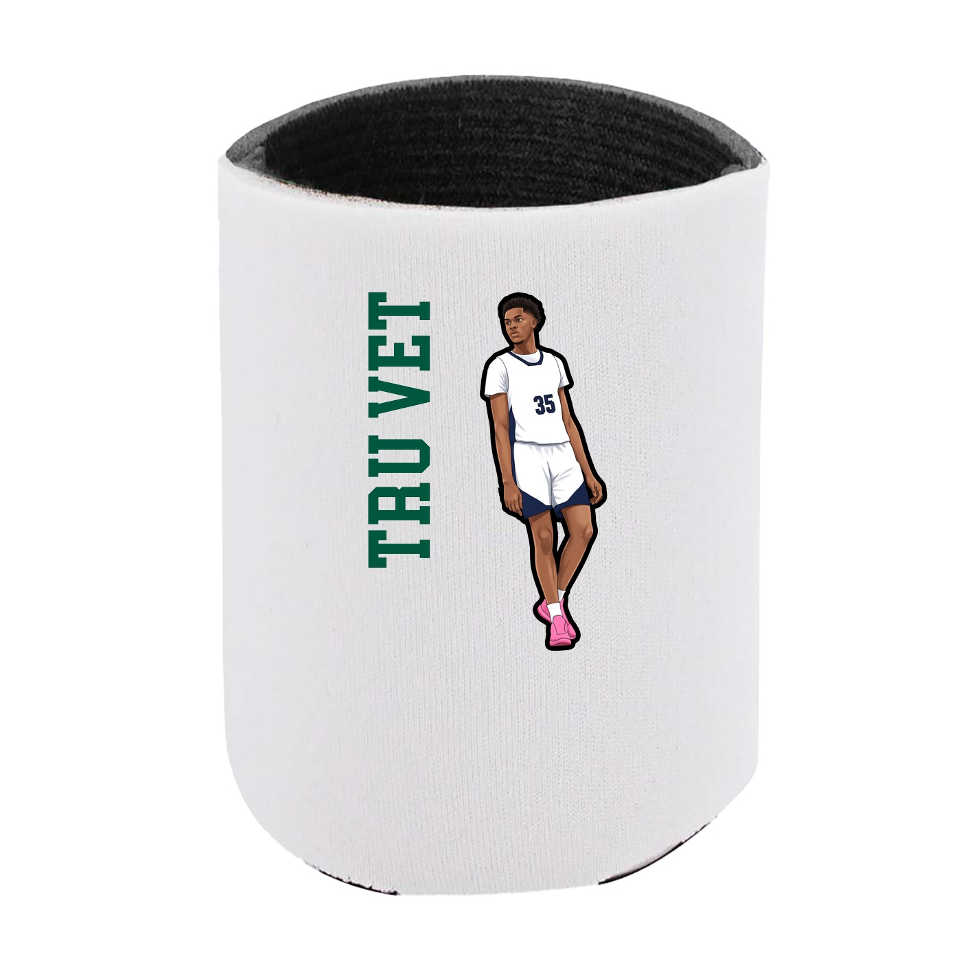 Can Holder — Name Vertical in White