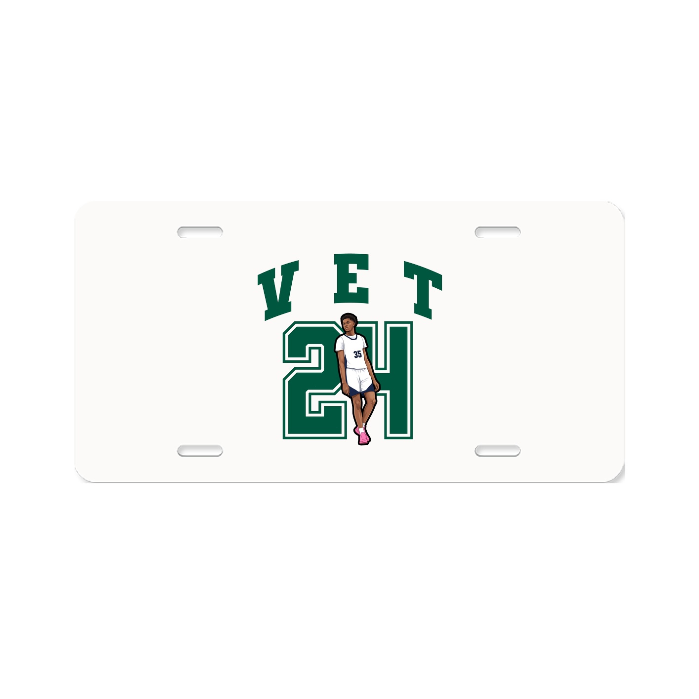 License Plate — Number in Classic