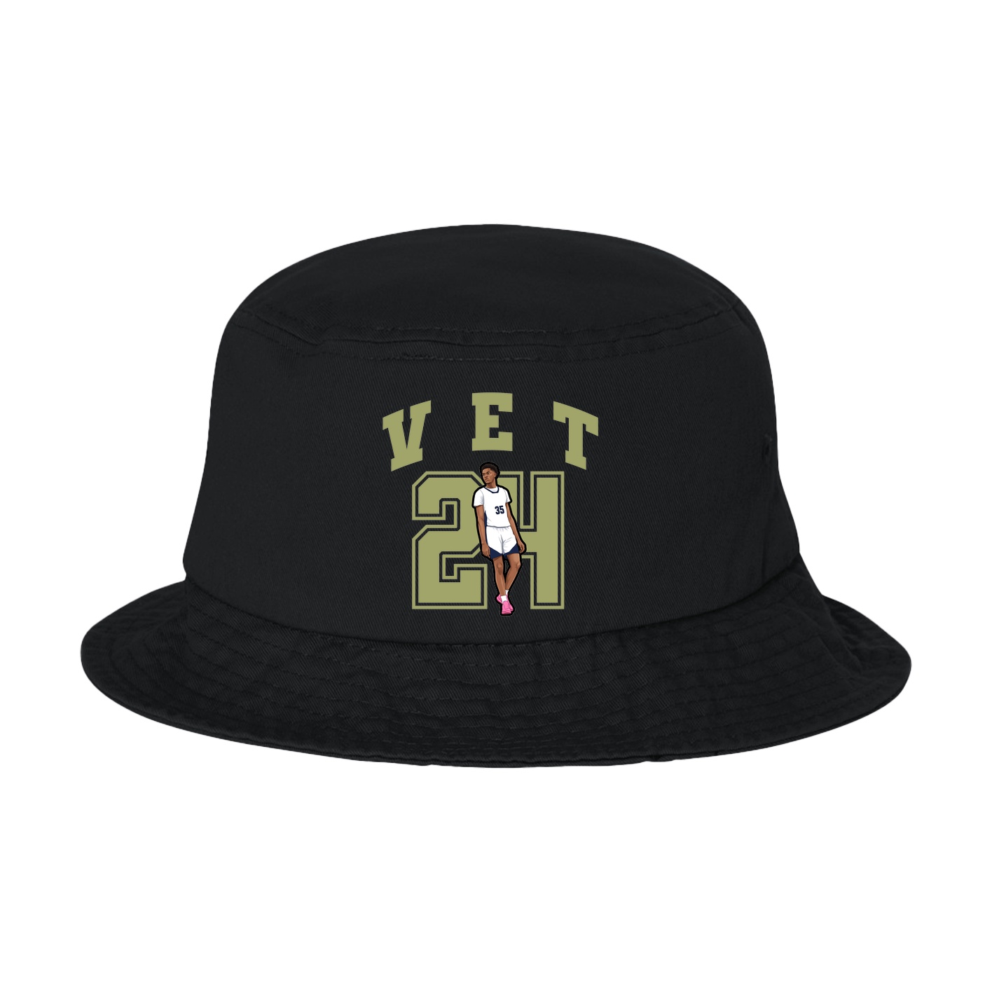 Bucket Cap — Number in Black
