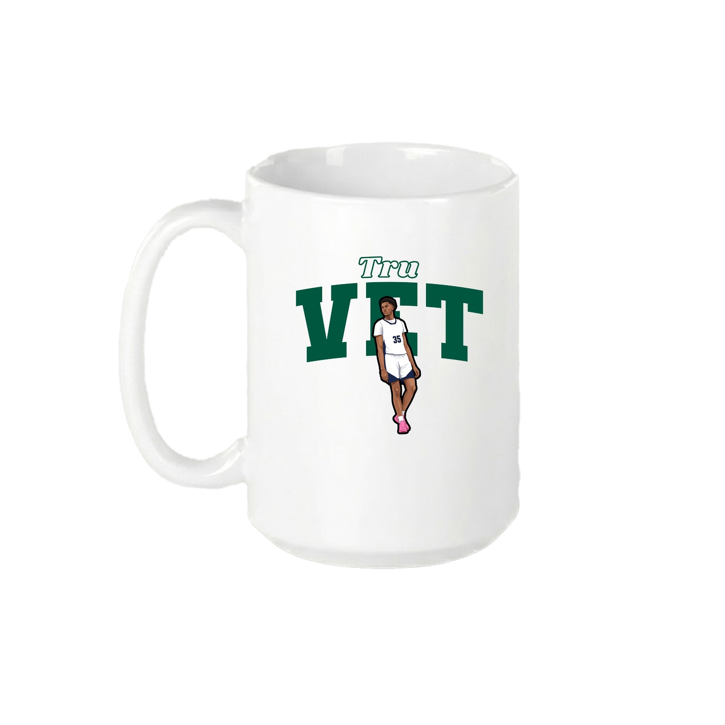 15oz Coffee Mug — Name Arch in White