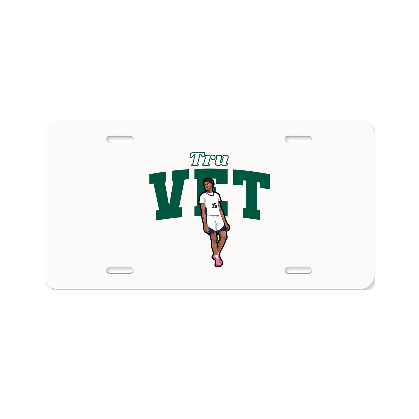 License Plate — Name Arch in Classic