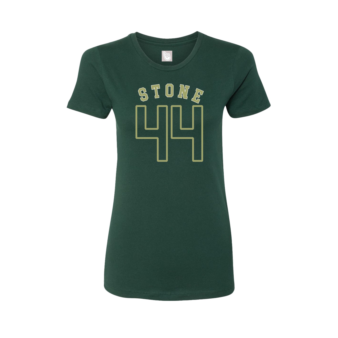 Fitted Women's Tee — Shirsey Arch in Green