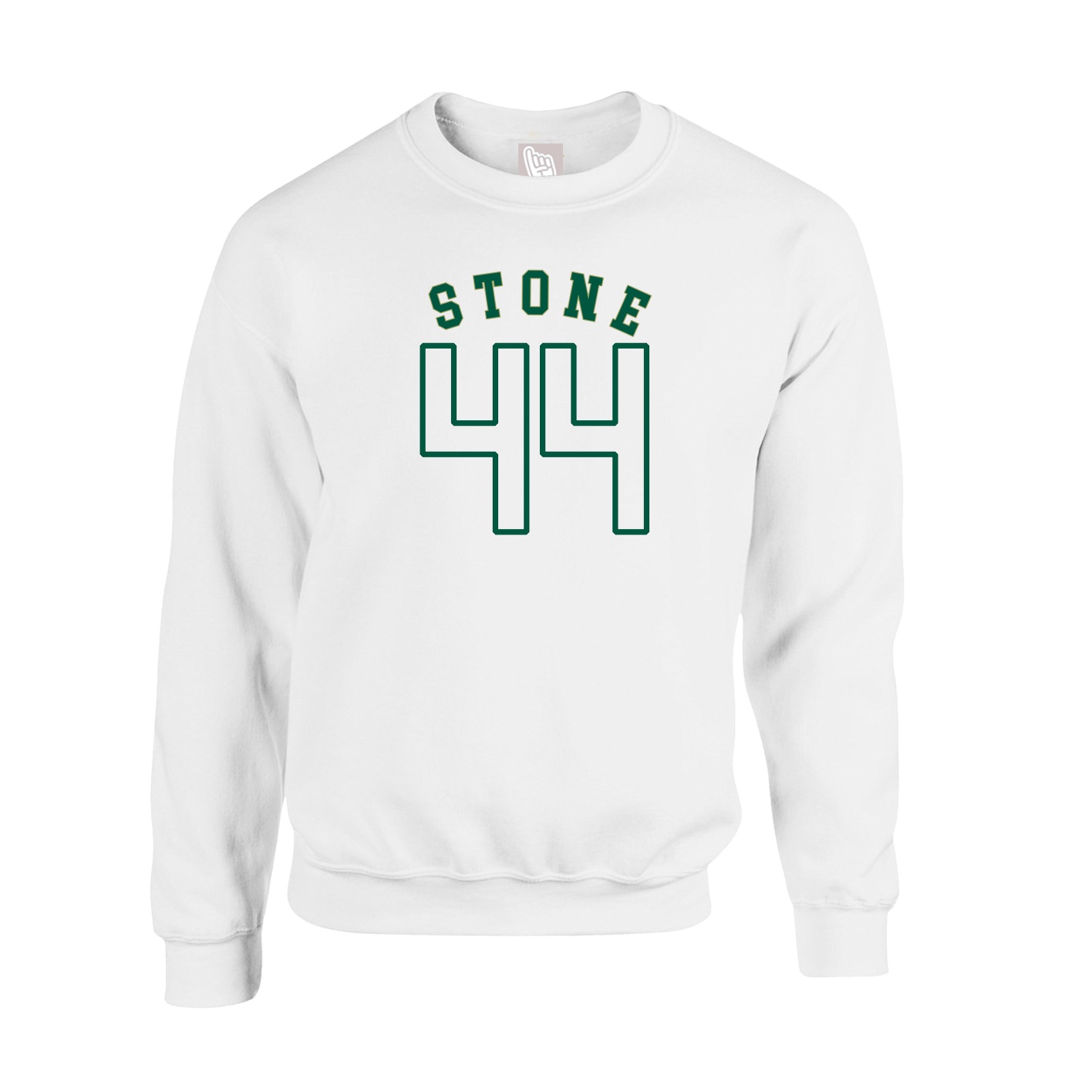 Fleece Crew — Shirsey Arch in White