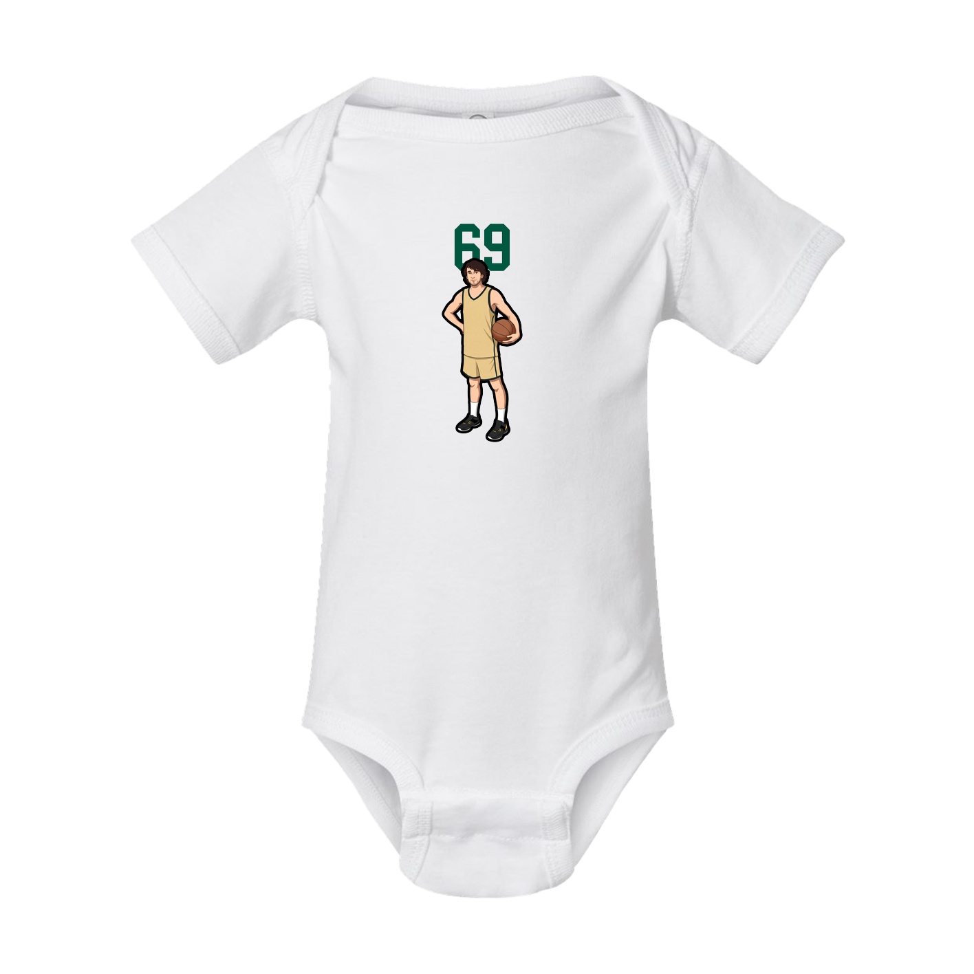 Baby Onesie — Number Top in White