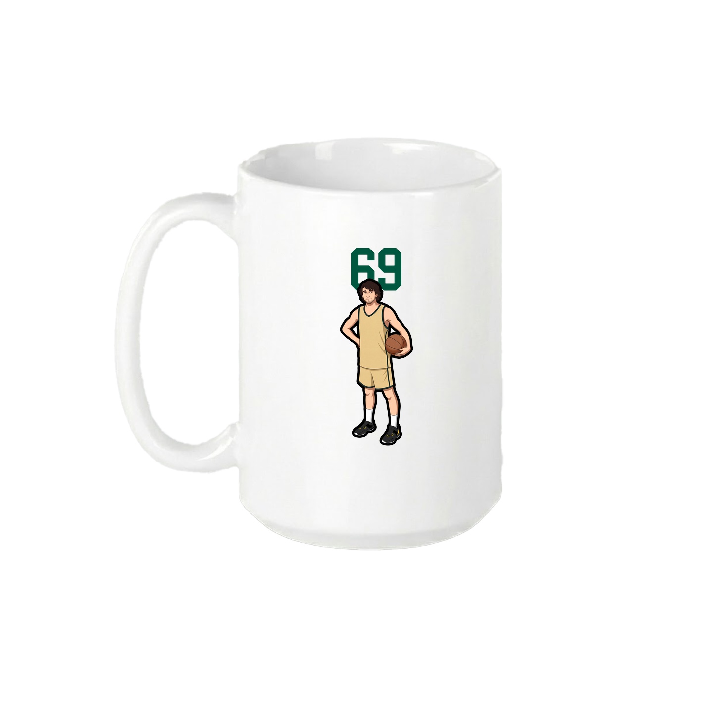 15oz Coffee Mug — Number Top in White