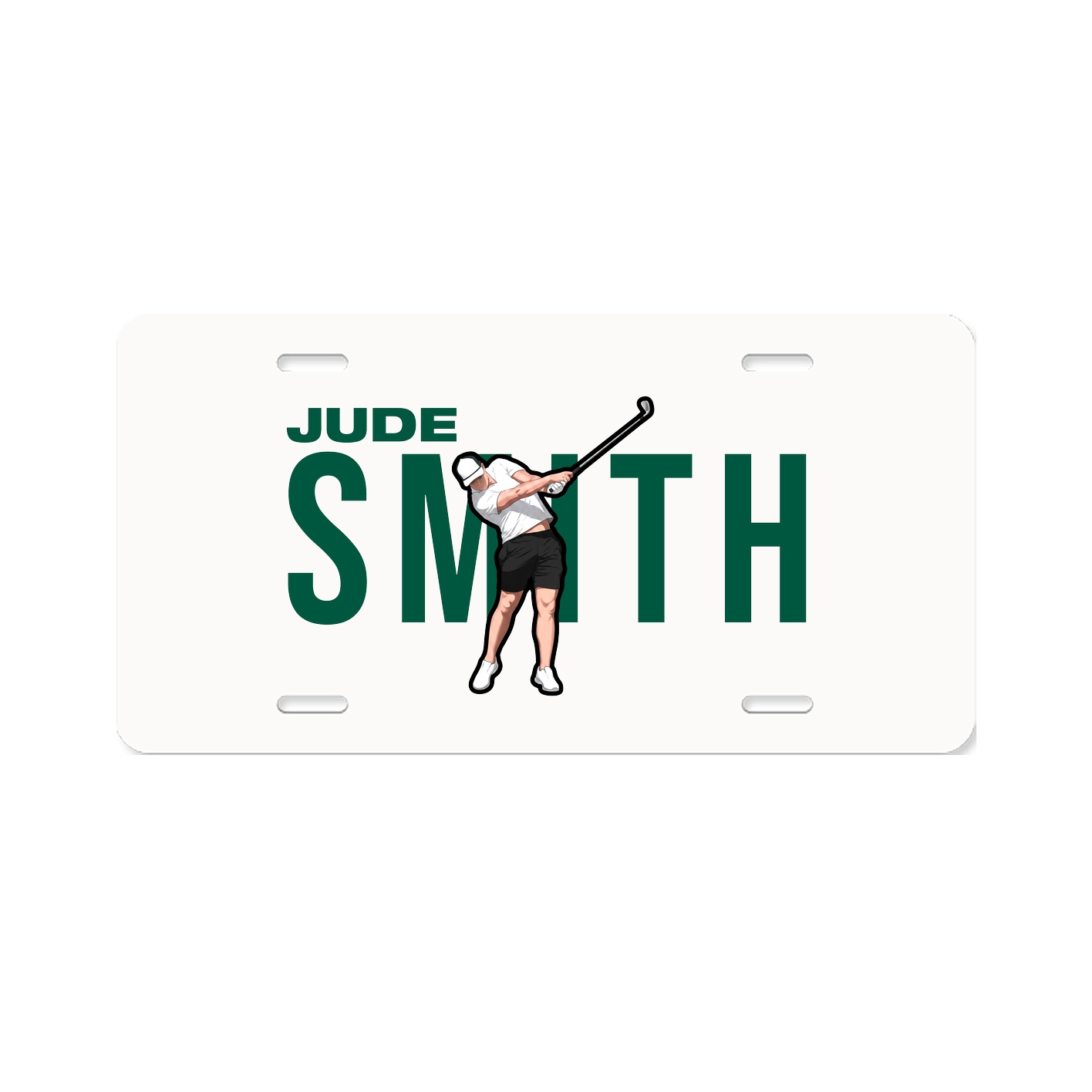 License Plate — Player Name in Classic