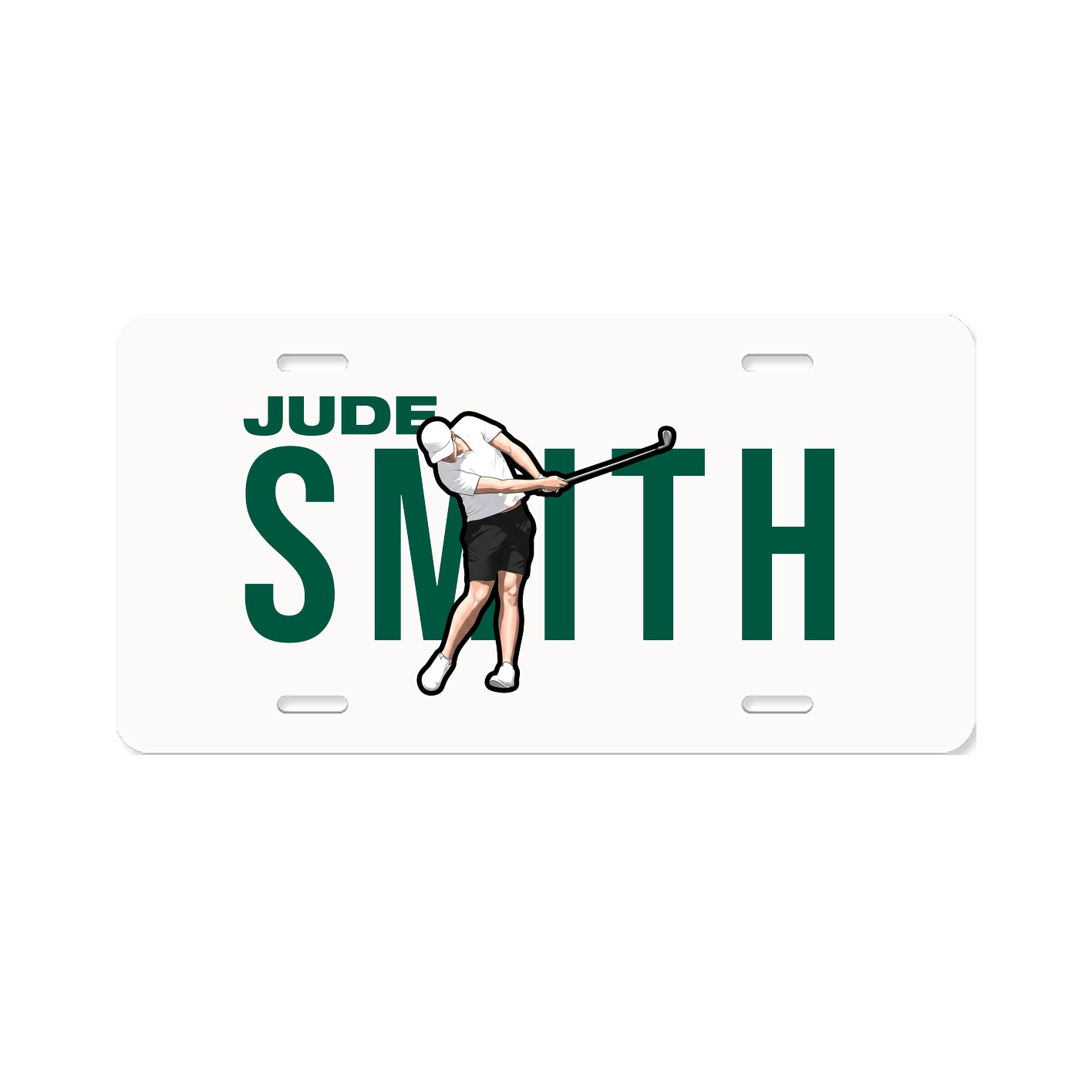License Plate — Player Name in Classic