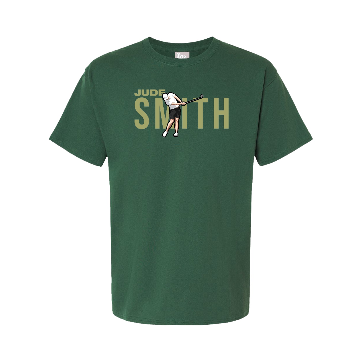 Youth Tee — Player Name in Green