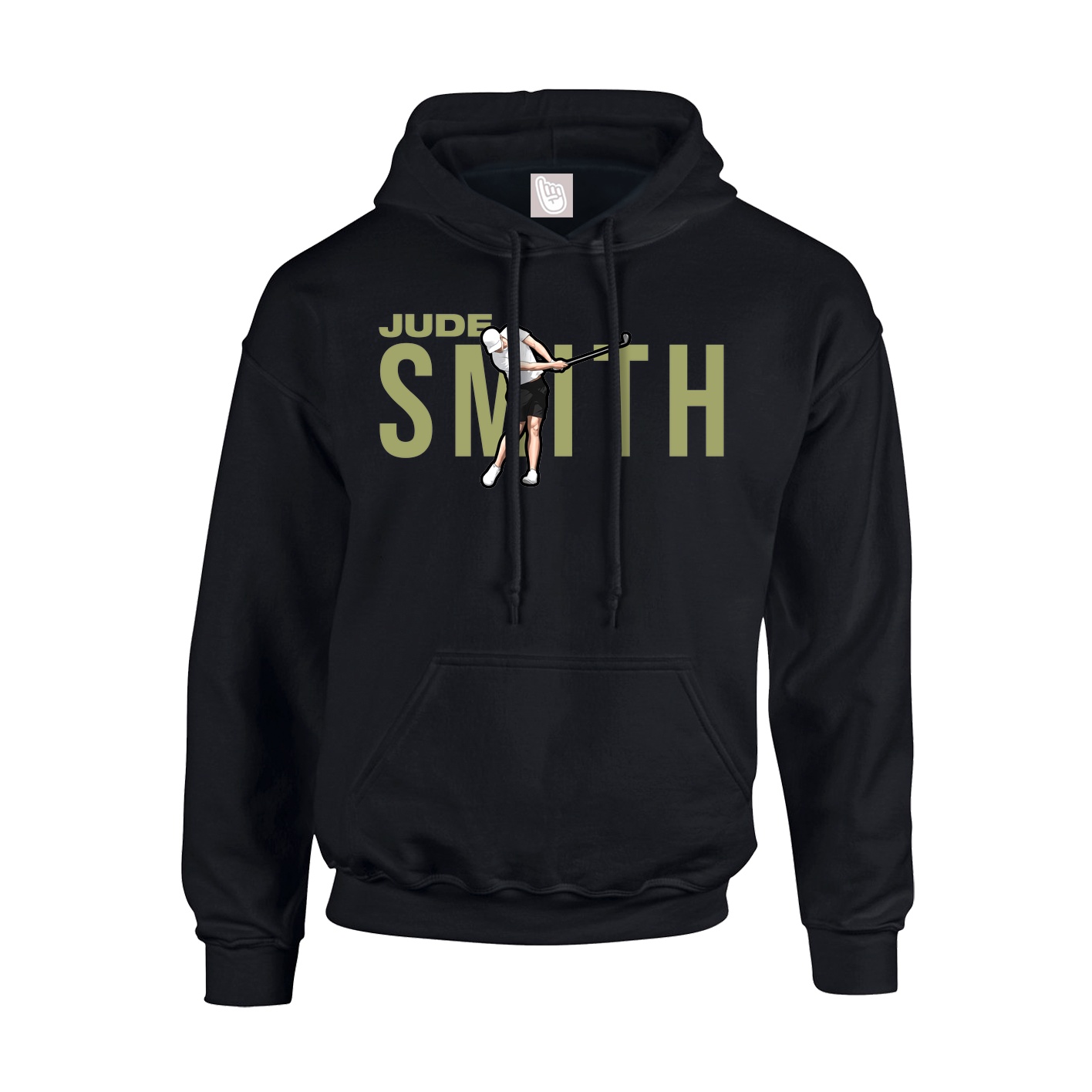 Youth Hoodie — Player Name in Black