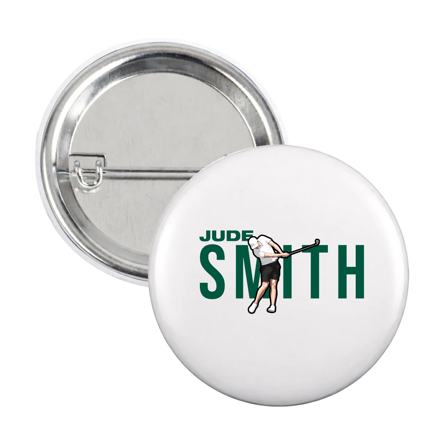 Game Day Button — Player Name in White