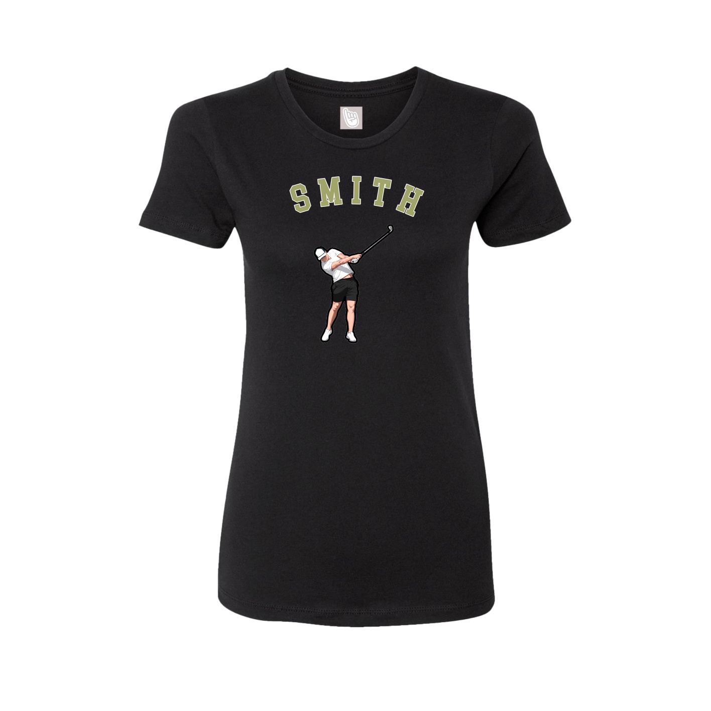 Fitted Women's Tee — Shirsey Arch in Black