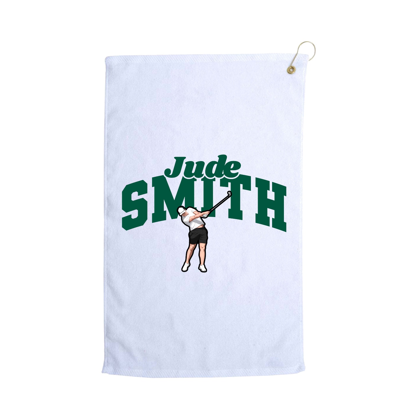Golf Towel — Signature Arch in White