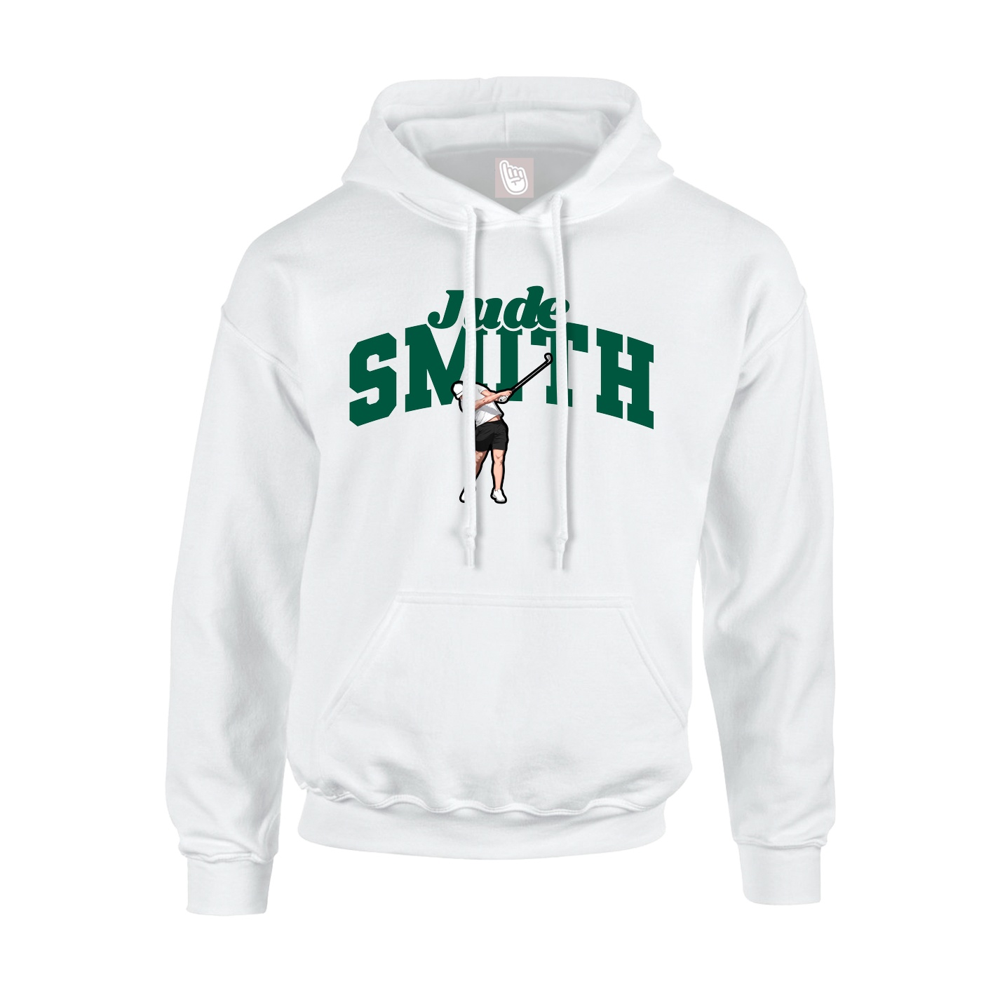 Hoodie — Signature Arch in White