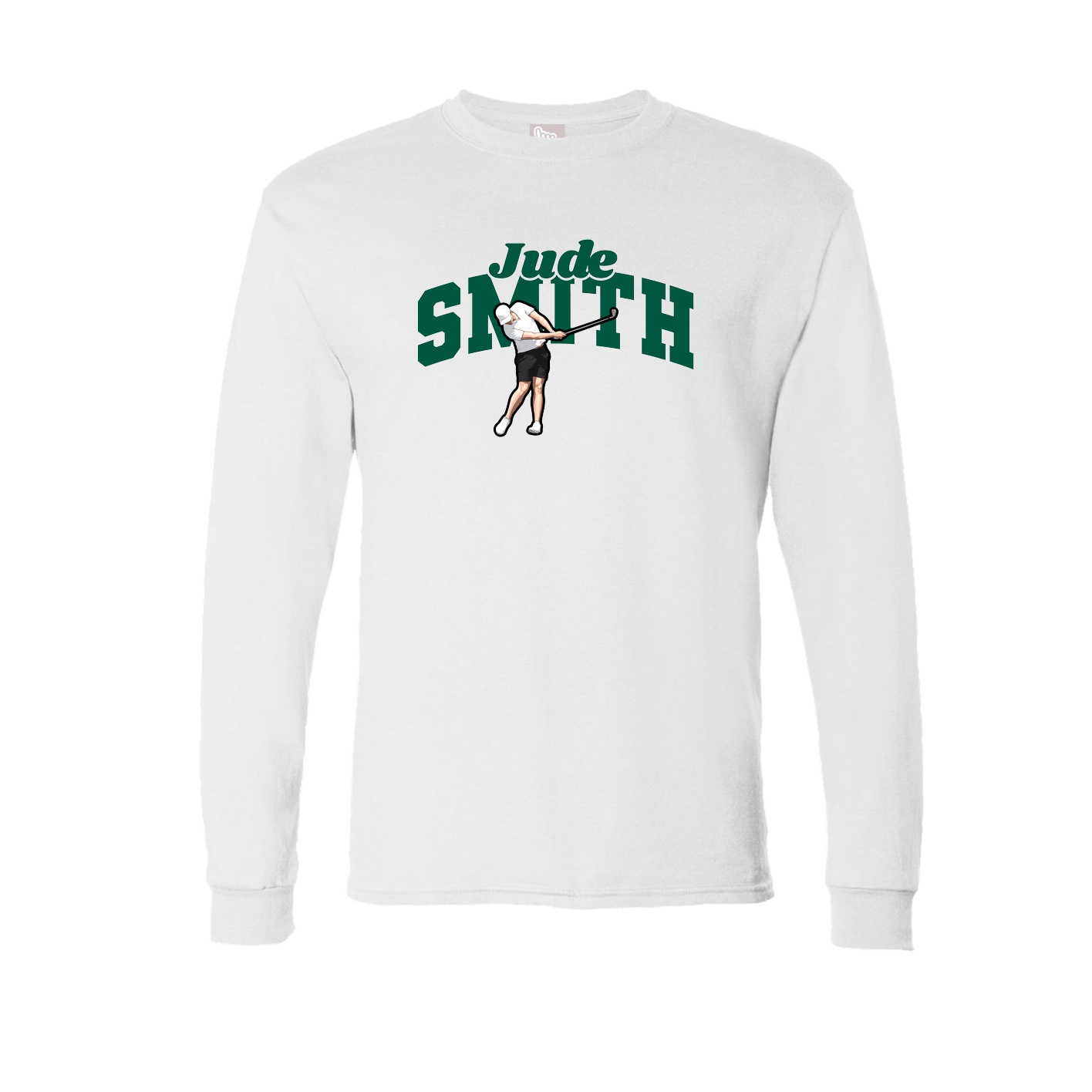 Long Sleeve Tee — Signature Arch in White