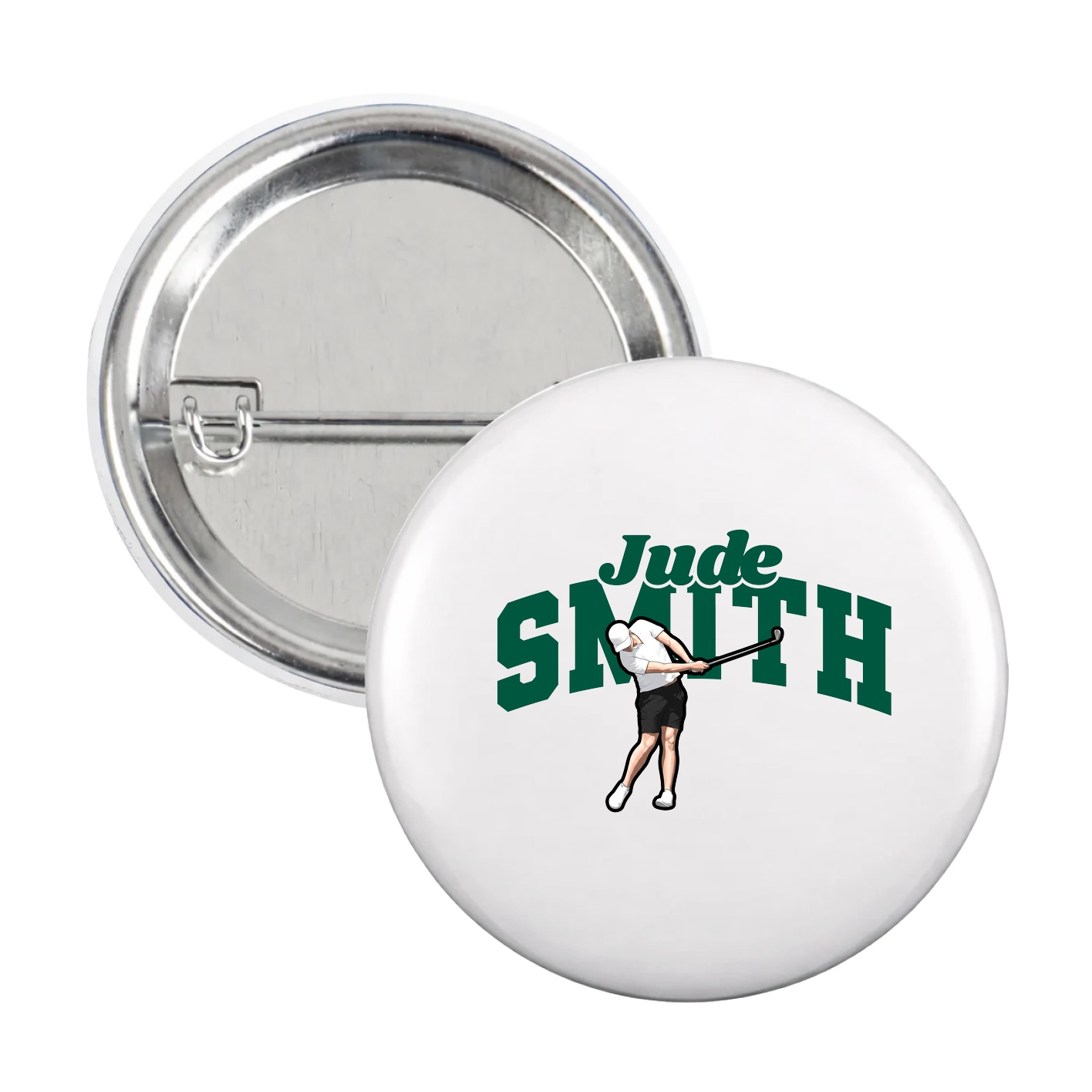 Game Day Button — Signature Arch in White