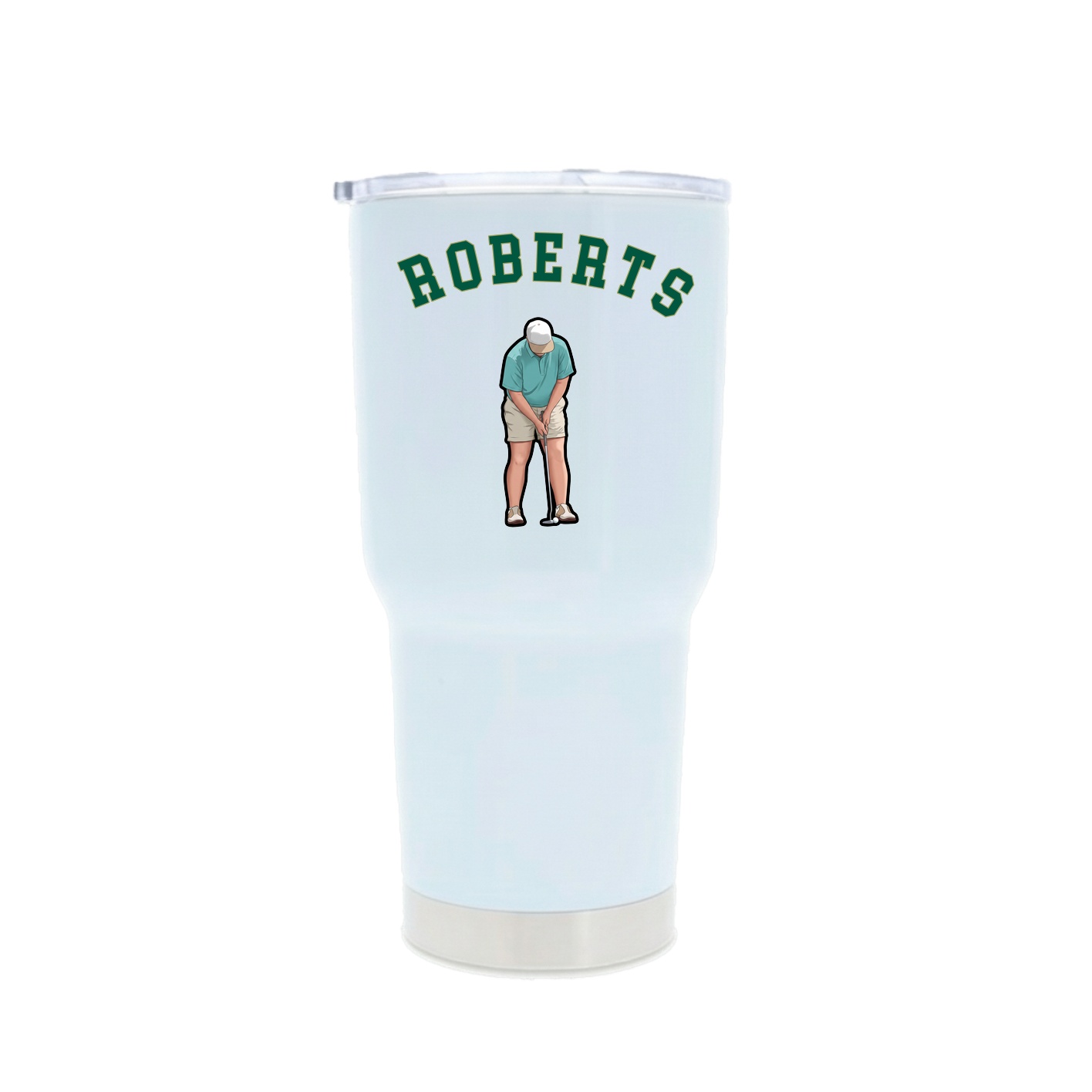30oz Stainless Steel Tumbler — Shirsey Arch in White