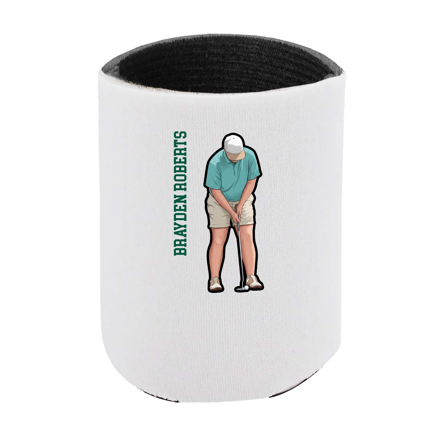 Can Holder — Name Vertical in White