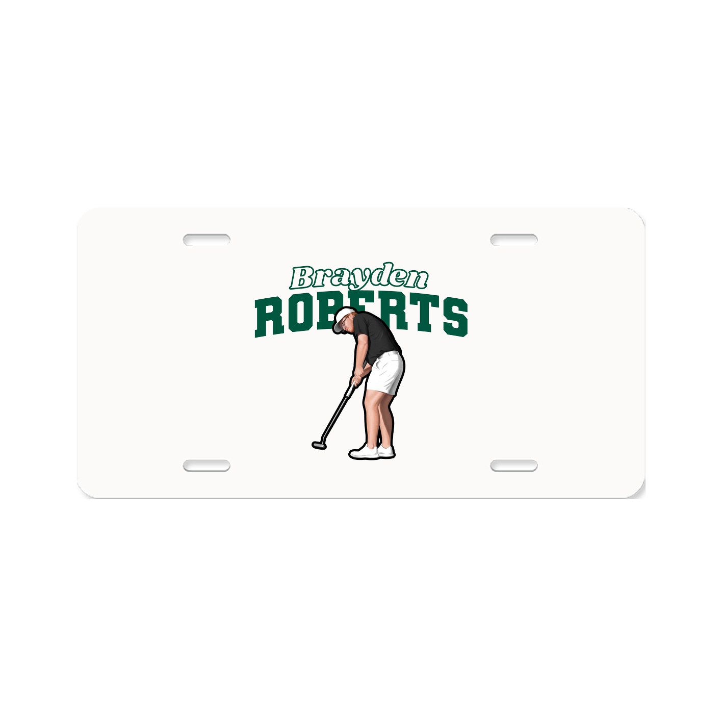 License Plate — Name Arch in Classic