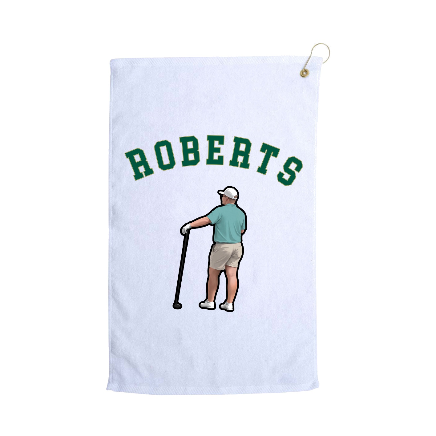 Golf Towel — Shirsey Arch in White