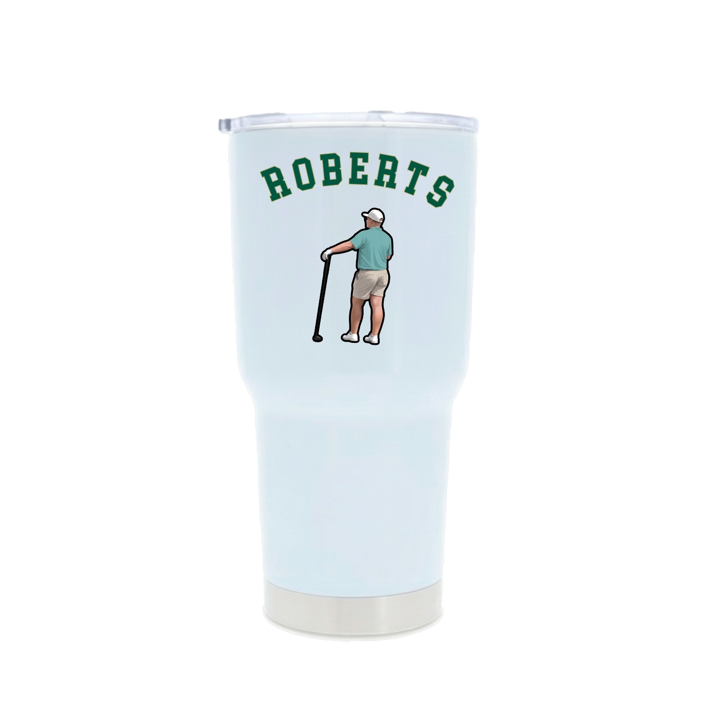 30oz Stainless Steel Tumbler — Shirsey Arch in White