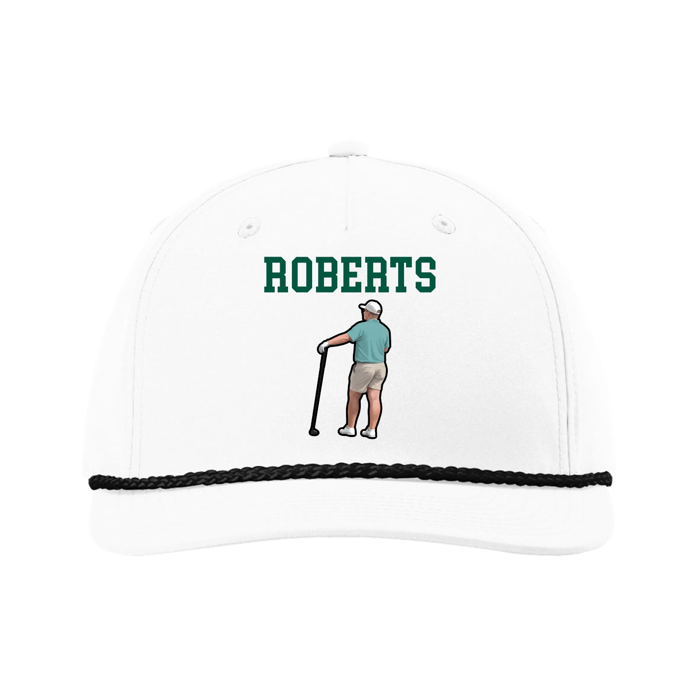 Five-Panel Classic Rope Cap — Shirsey in White