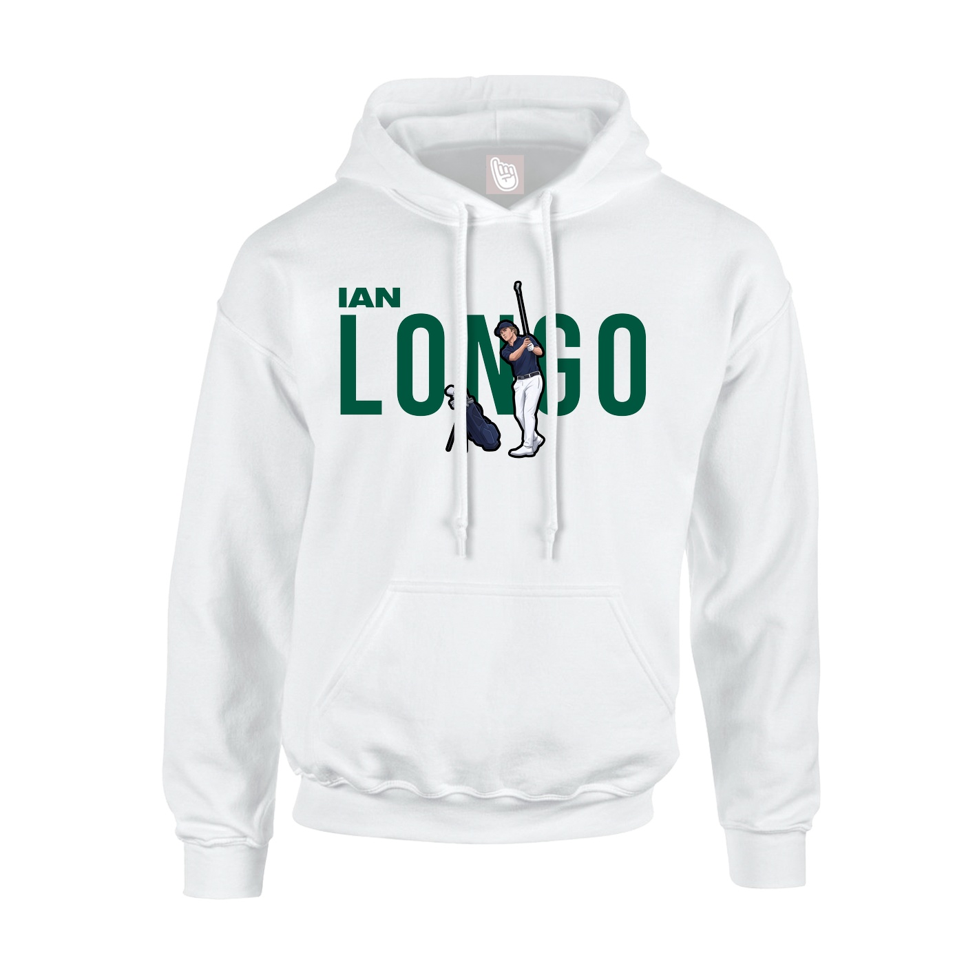 Youth Hoodie — Player Name in White