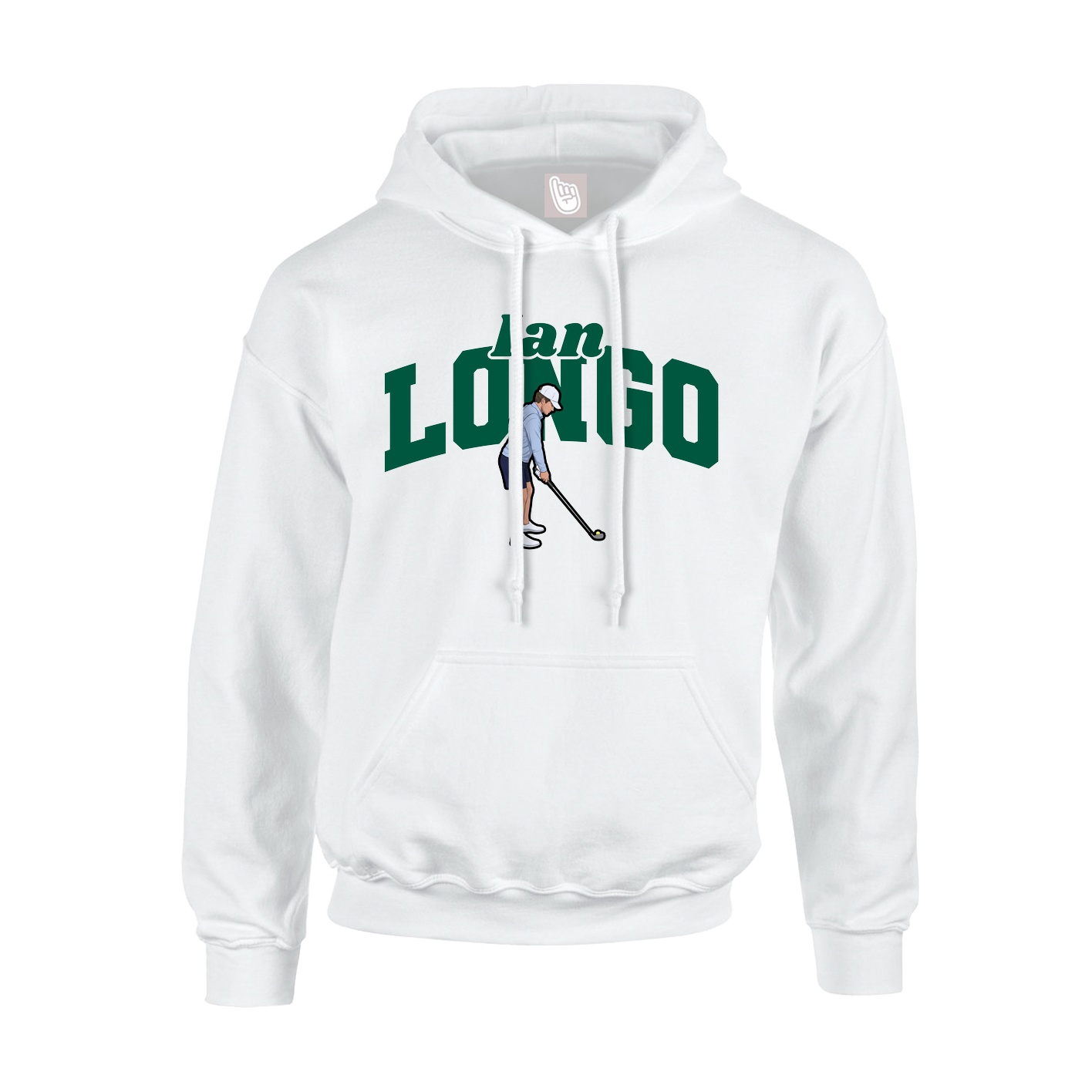 Hoodie — Signature Arch in White