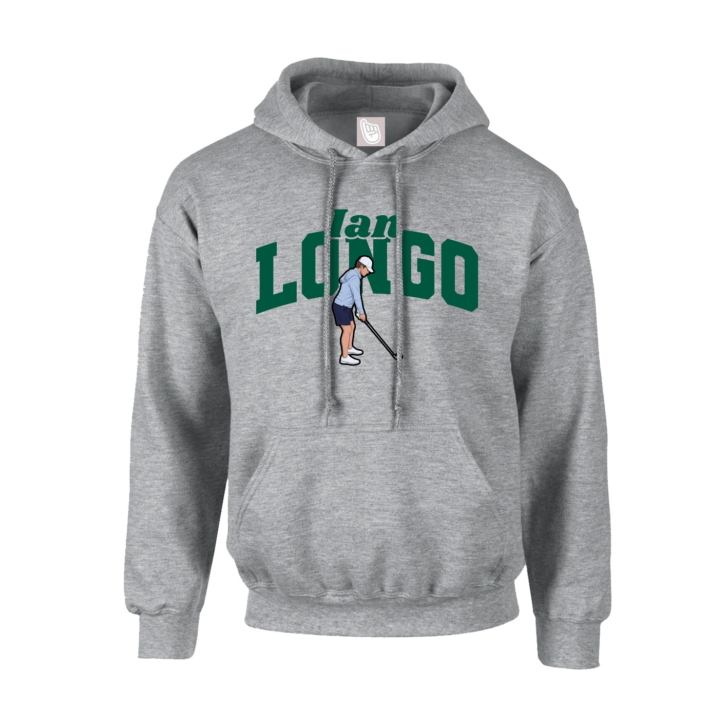 Youth Hoodie — Signature Arch in Grey