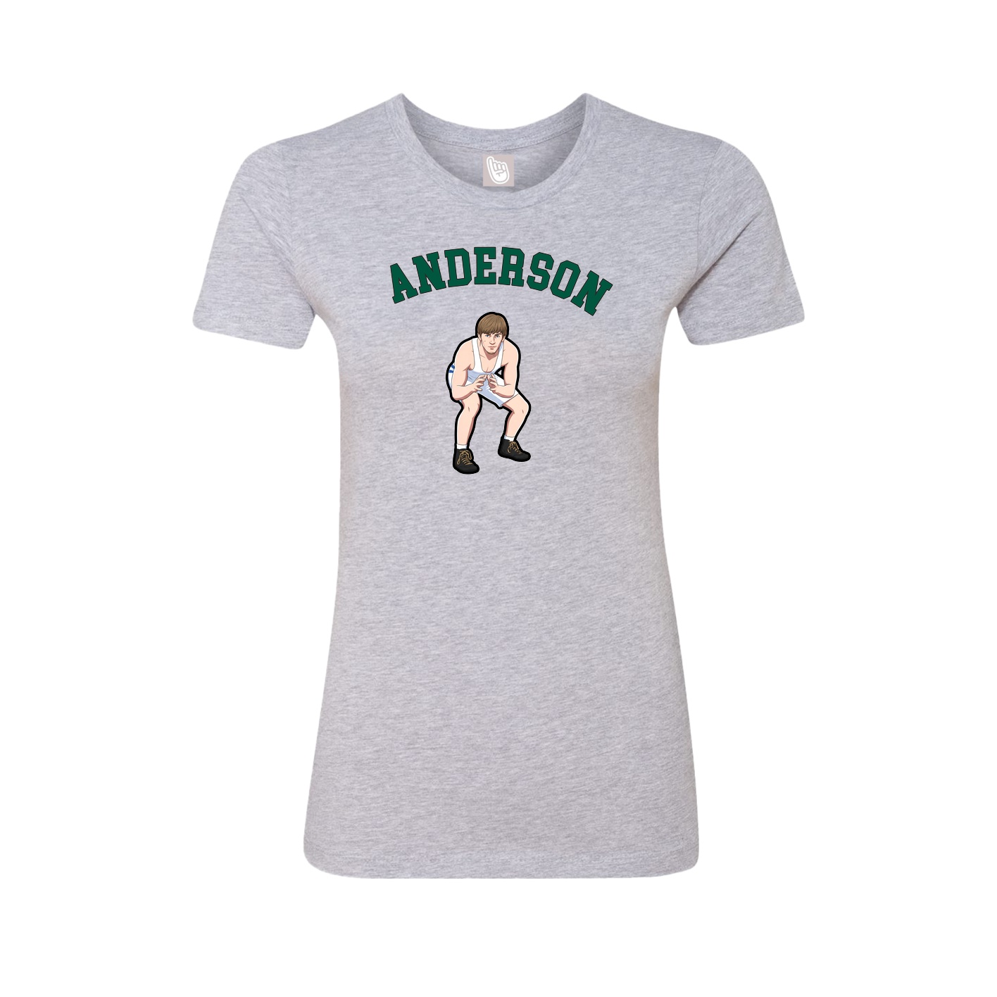 Fitted Women's Tee — Shirsey Arch in Grey