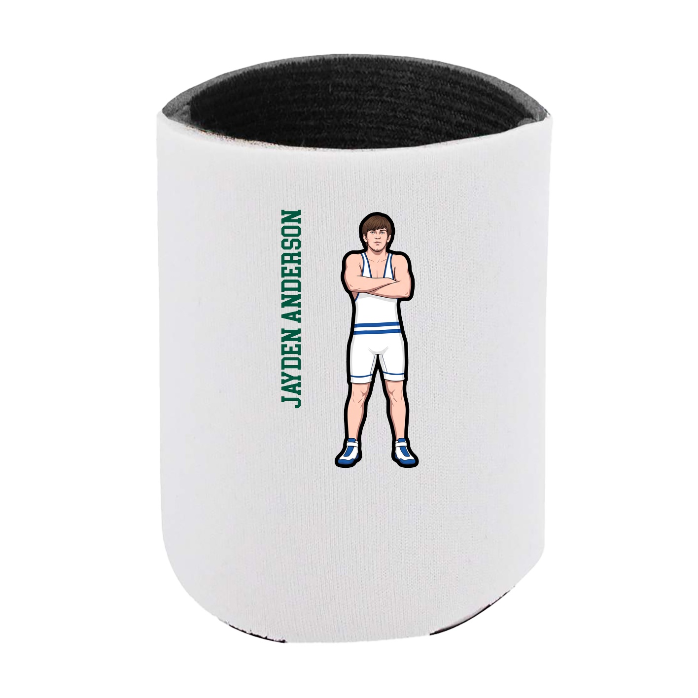 Can Holder — Name Vertical in White