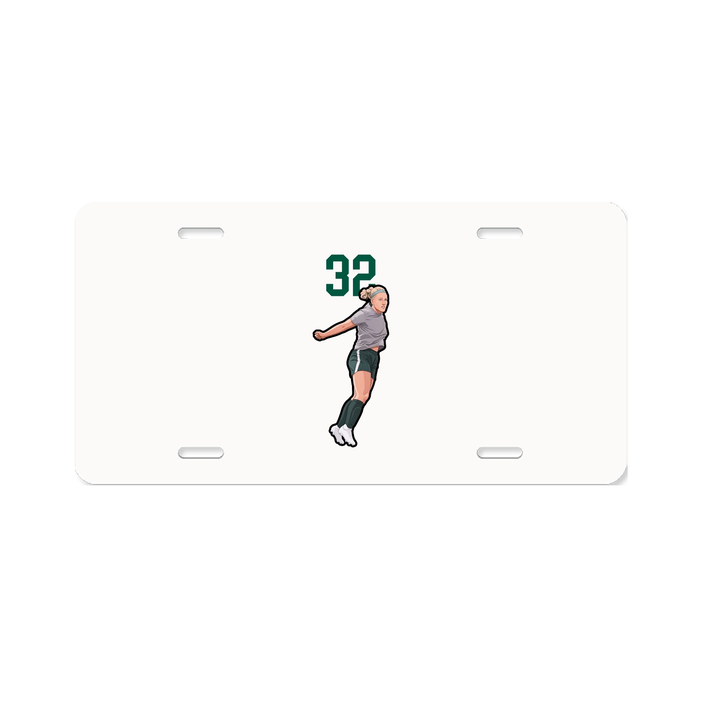 License Plate — Number Top in Classic