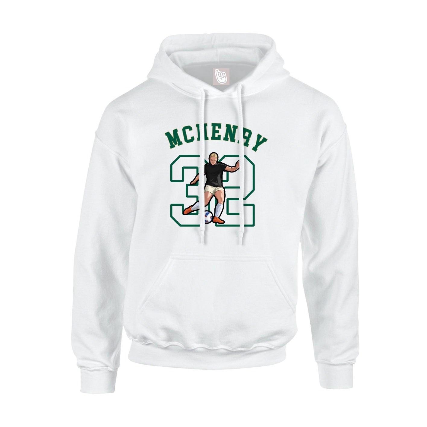 Youth Hoodie — Shirsey Arch in White