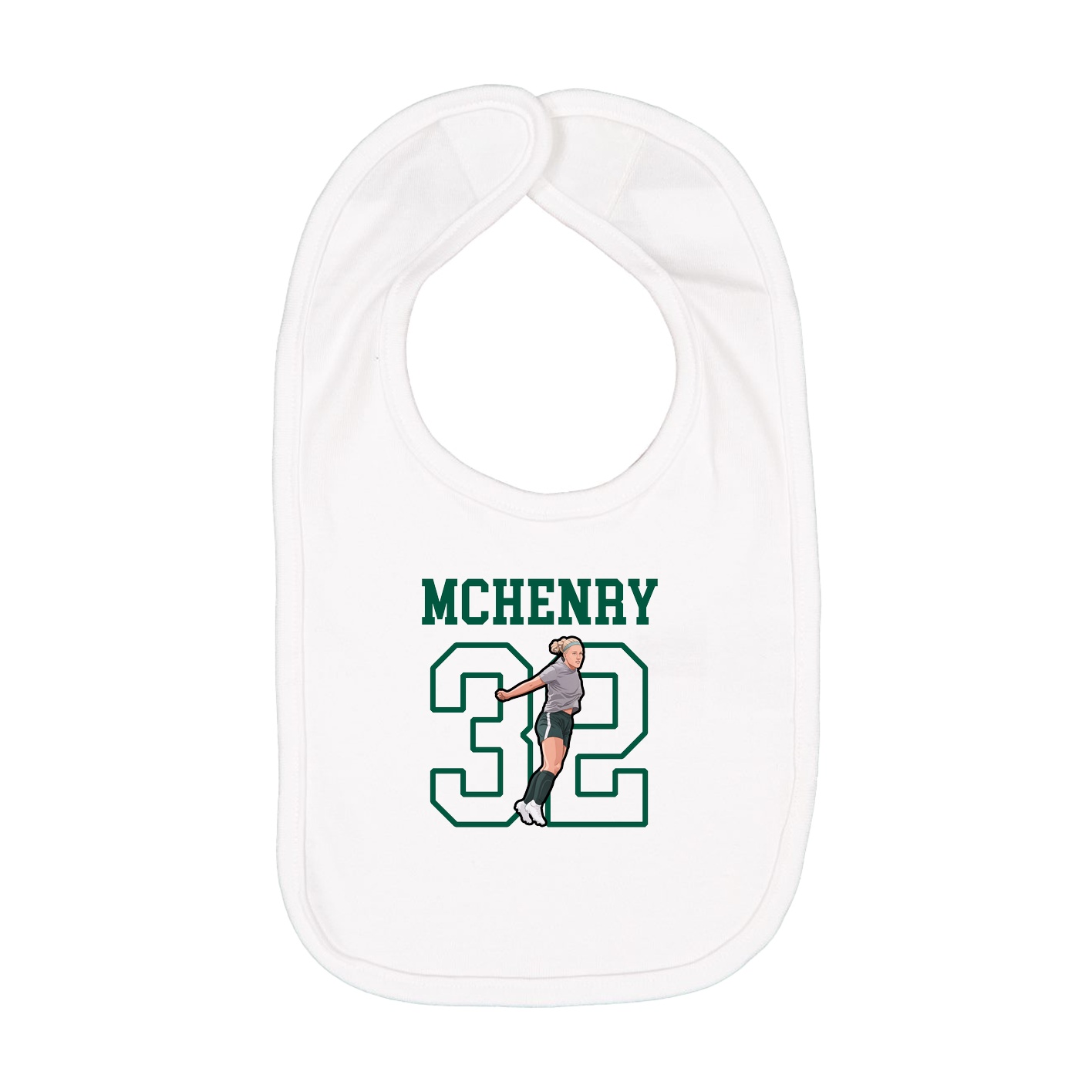 Infant Bib — Shirsey in White