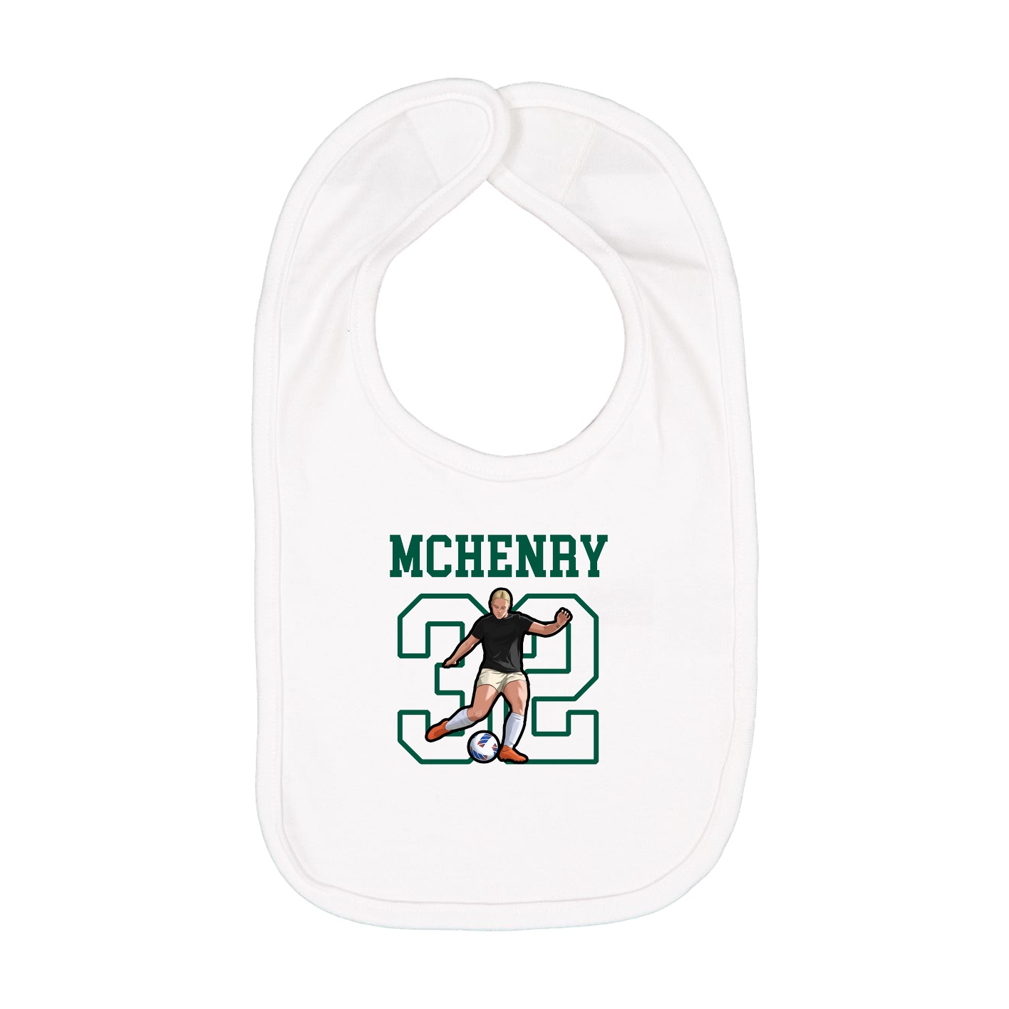 Infant Bib — Shirsey in White