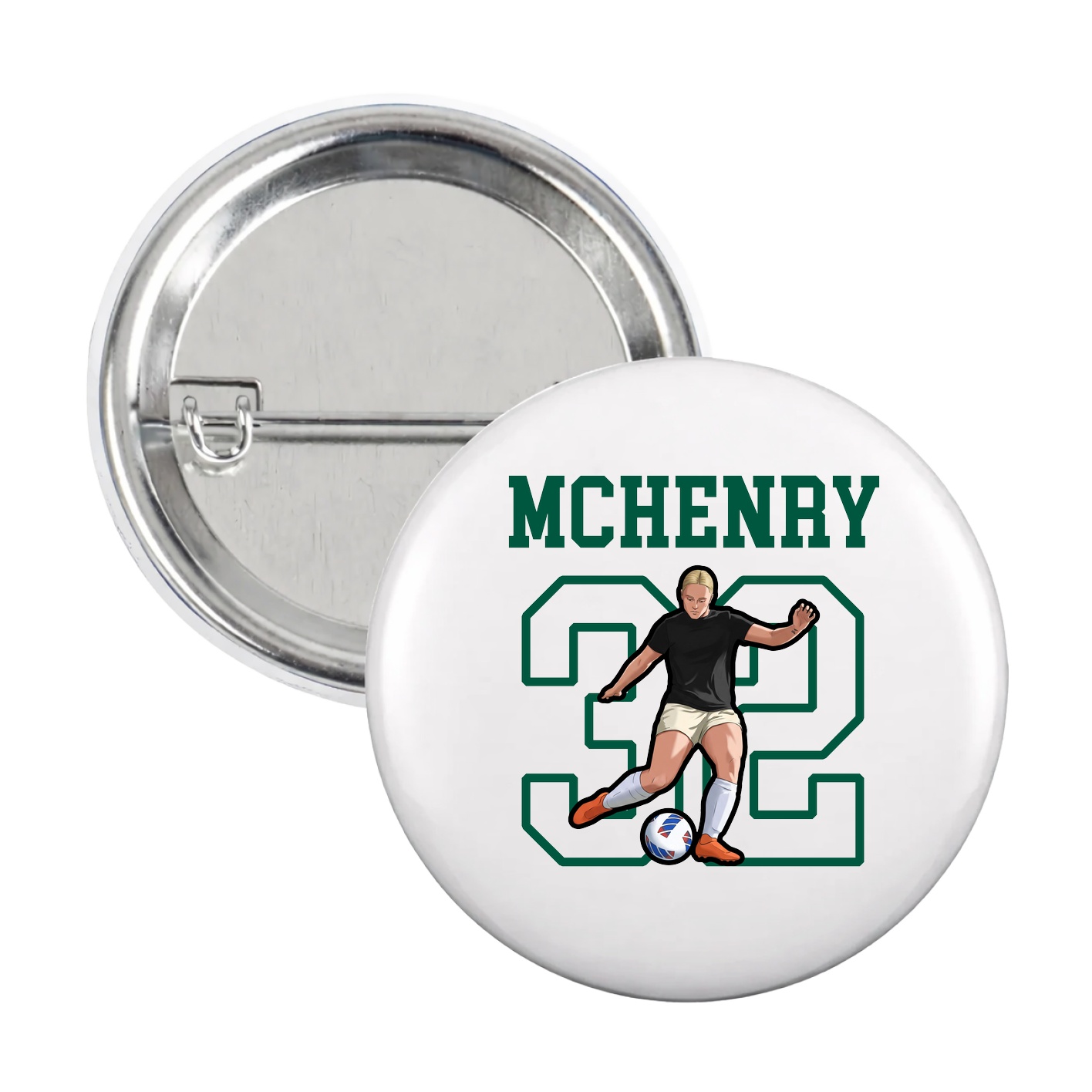 Game Day Button — Shirsey in White
