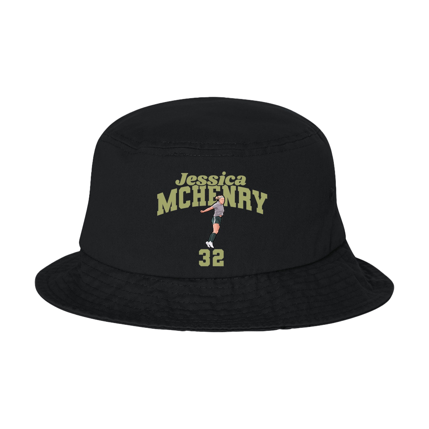 Bucket Cap — Signature Arch in Black