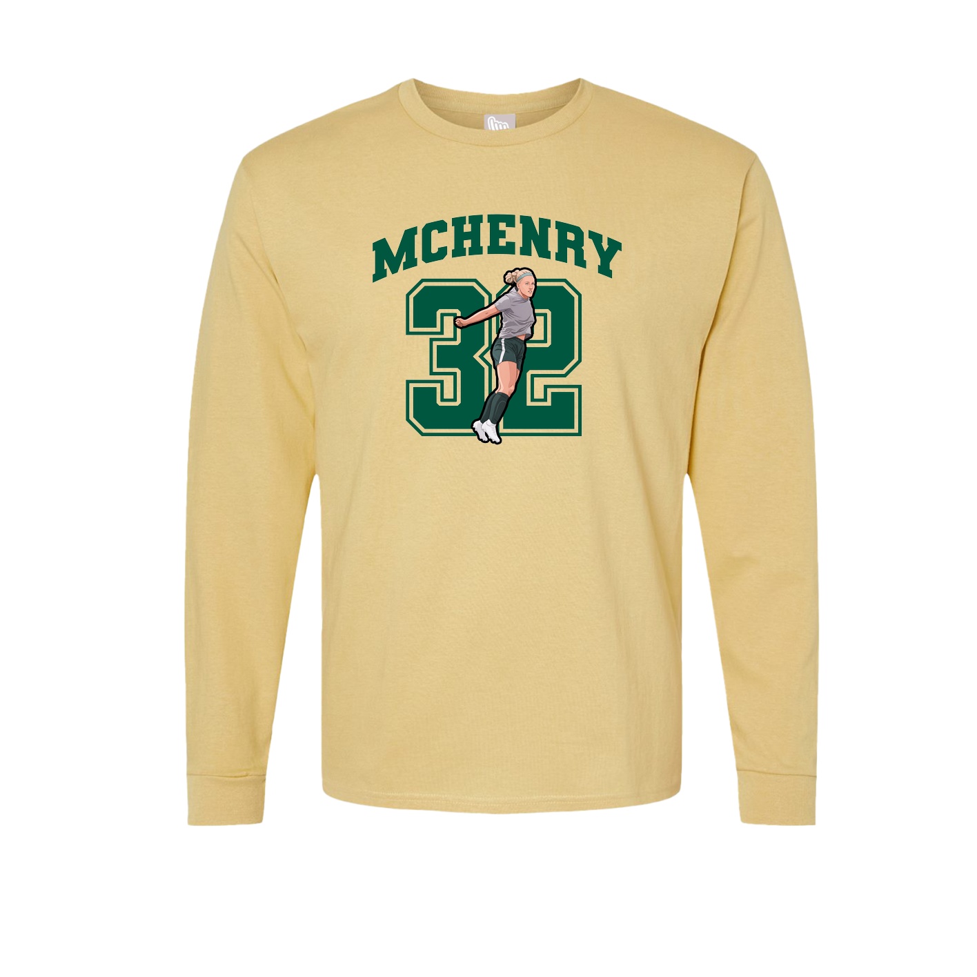 Long Sleeve Tee — Number in Vegas Gold