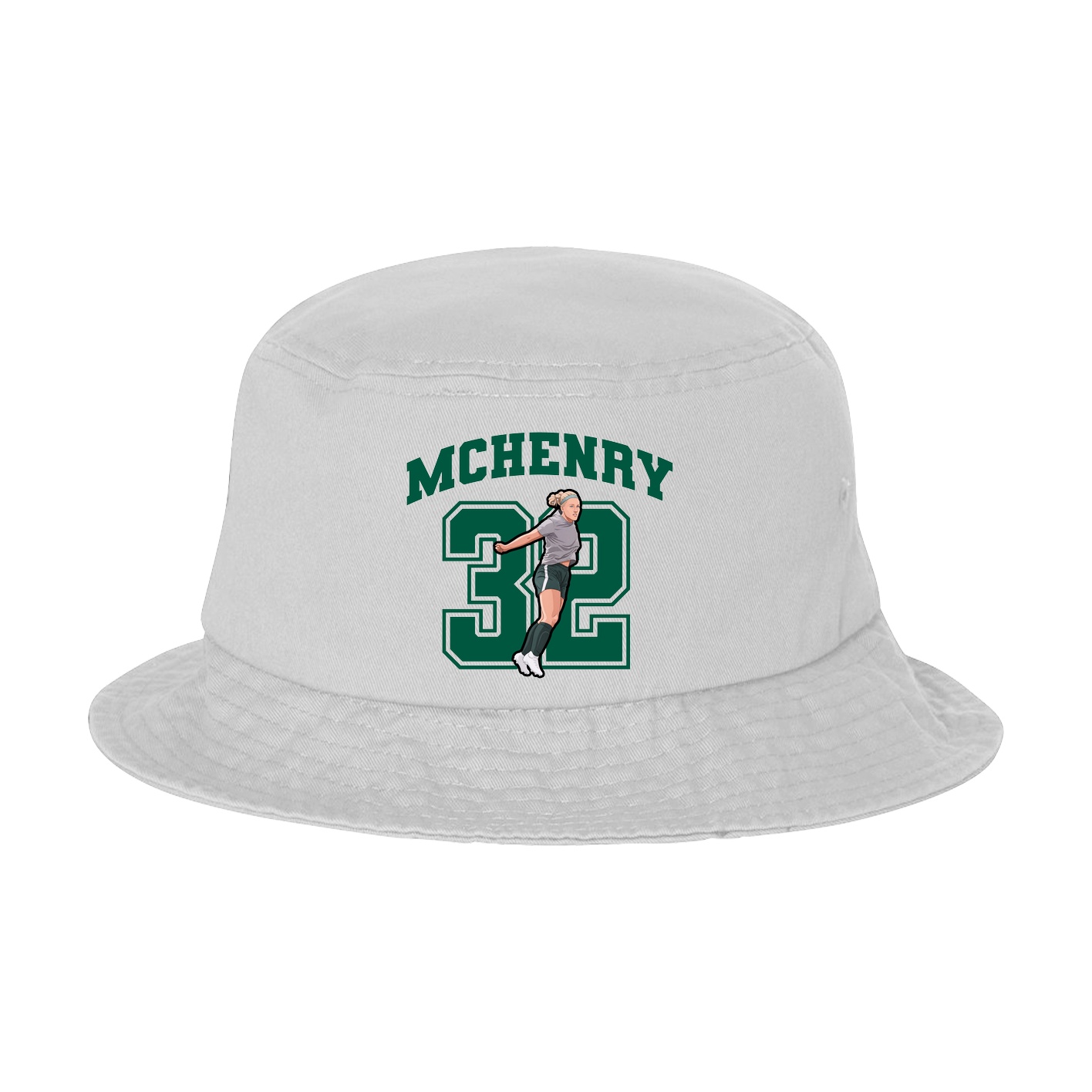 Bucket Cap — Number in White