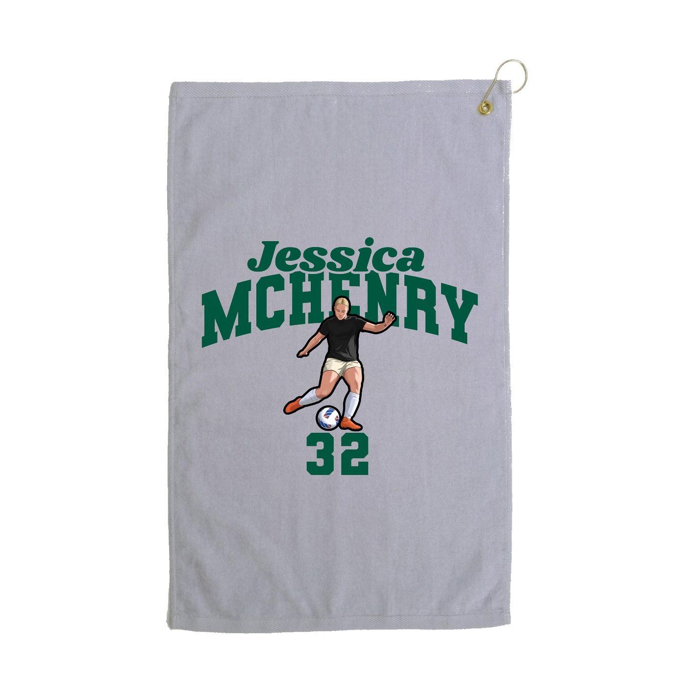 Golf Towel — Signature Arch in Grey