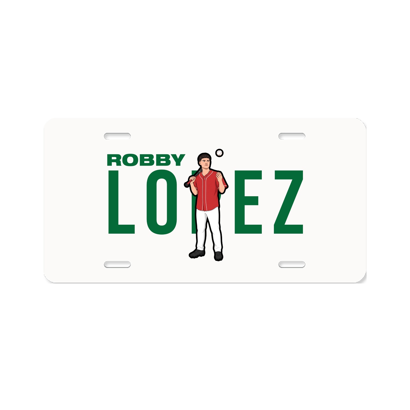 License Plate — Player Name in Classic