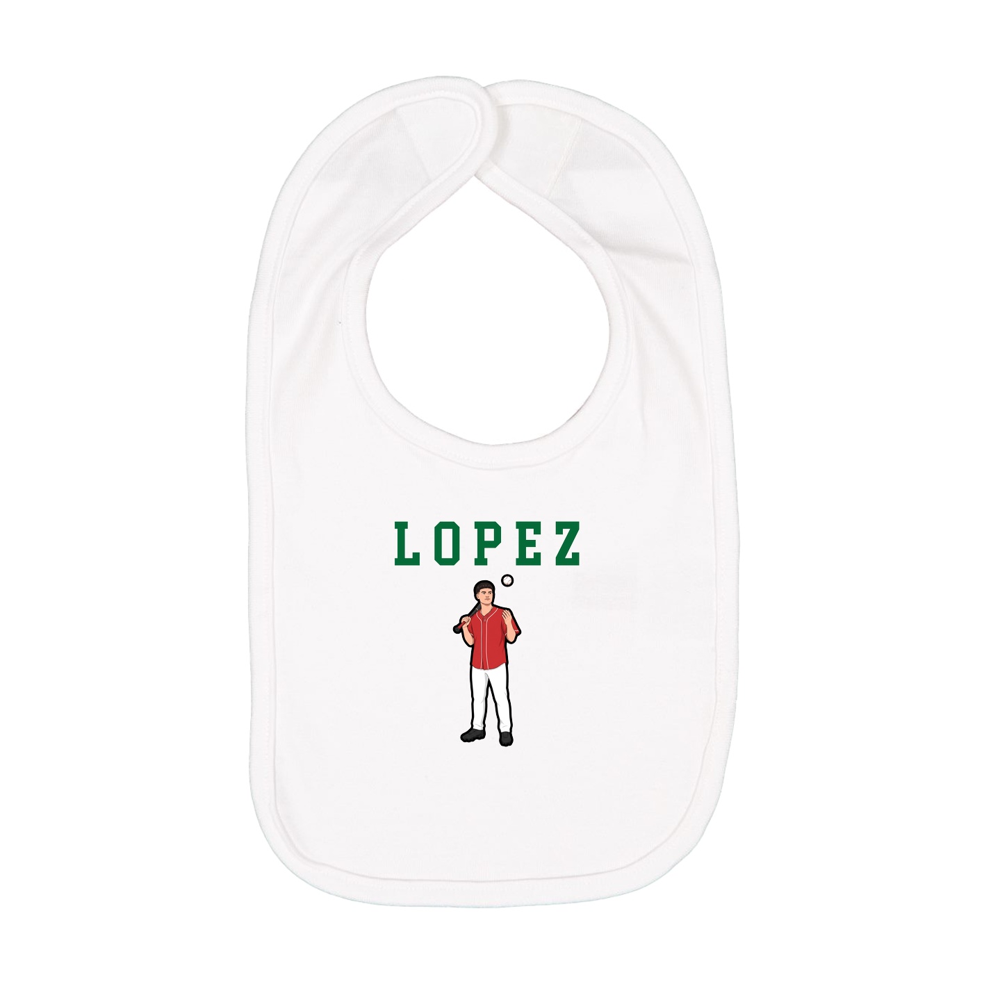 Infant Bib — Shirsey in White