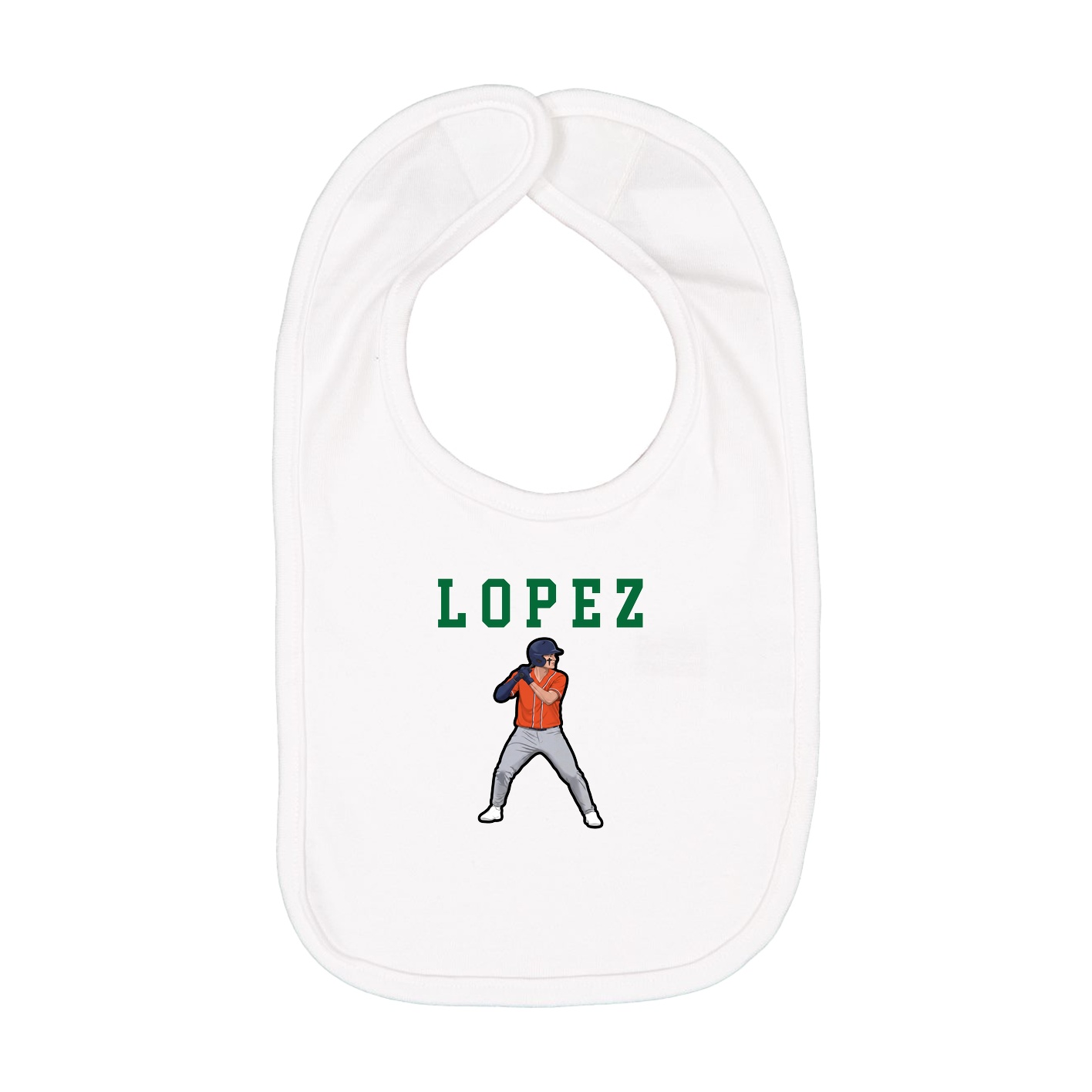 Infant Bib — Shirsey in White