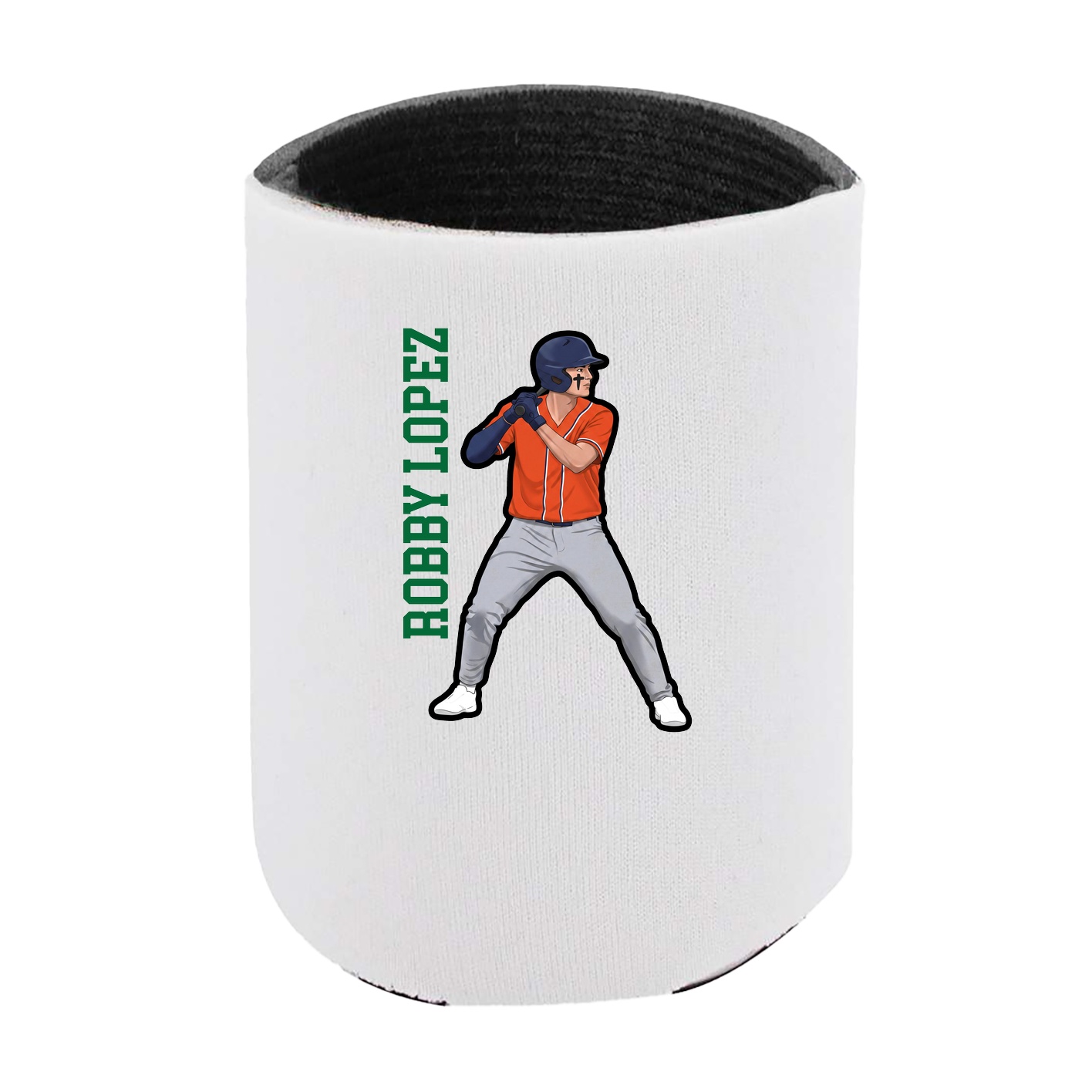 Can Holder — Name Vertical in White