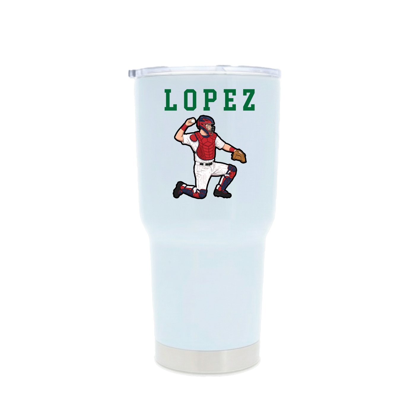 30oz Stainless Steel Tumbler — Shirsey in White