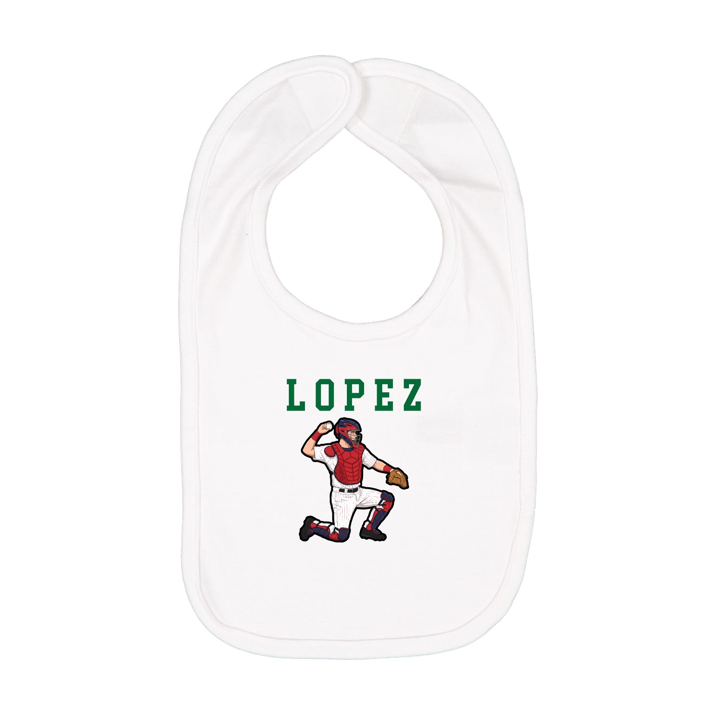Infant Bib — Shirsey in White