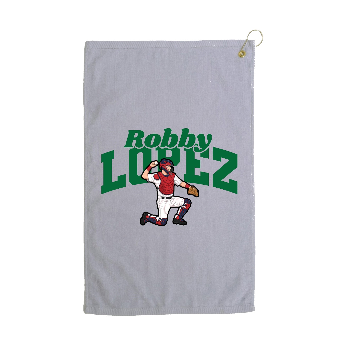 Golf Towel — Signature Arch in Grey
