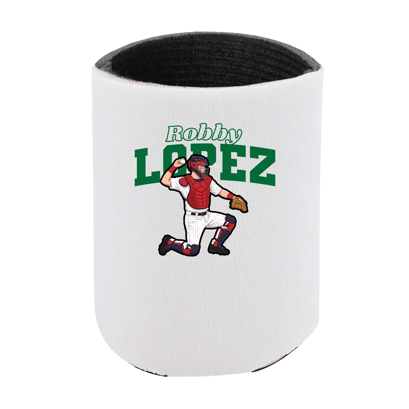 Can Holder — Name Arch in White