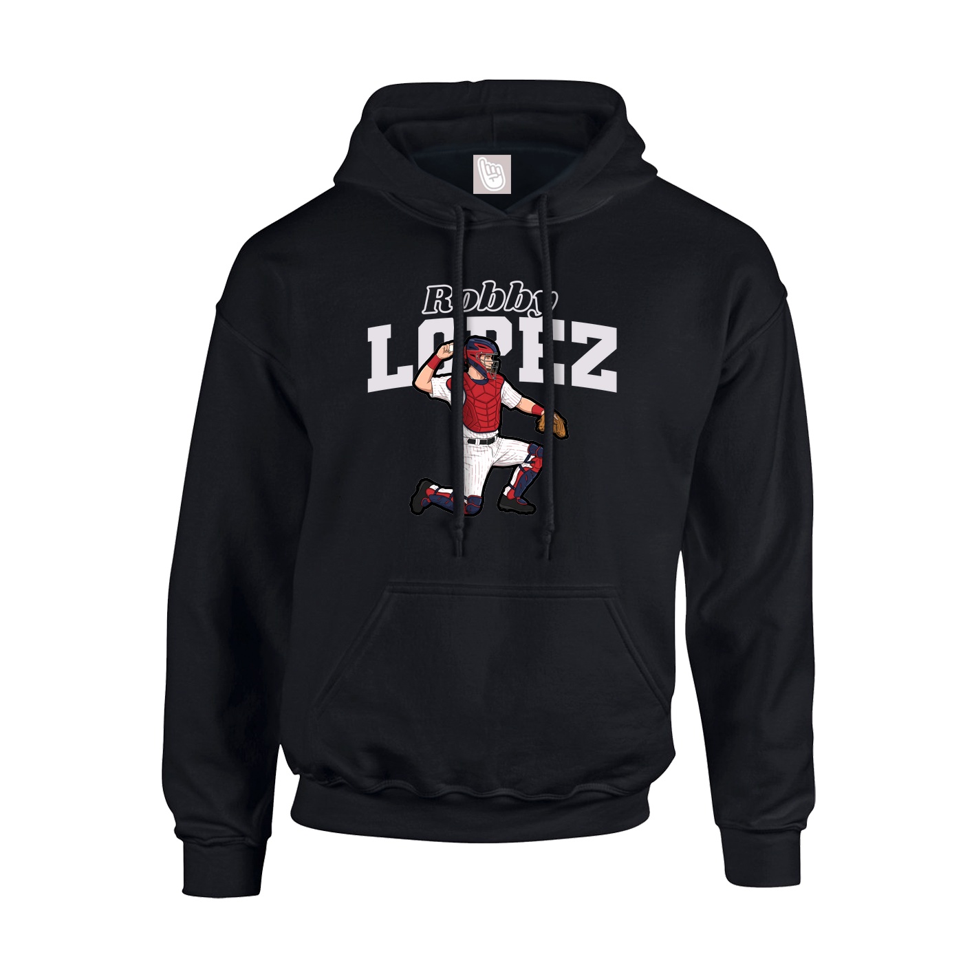 Hoodie — Name Arch in Black