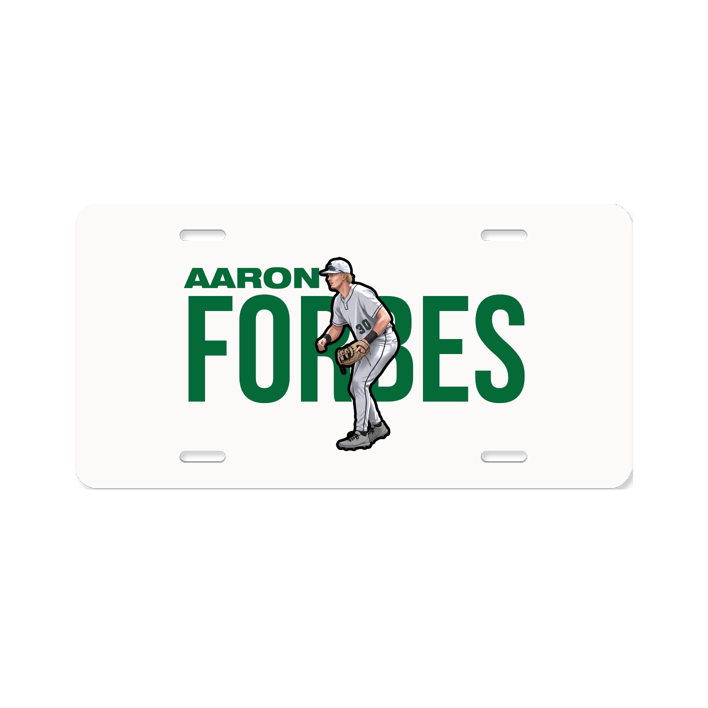 License Plate — Player Name in Classic